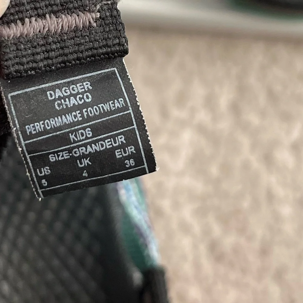 Chaco Kids Sandals - Black and Teal
